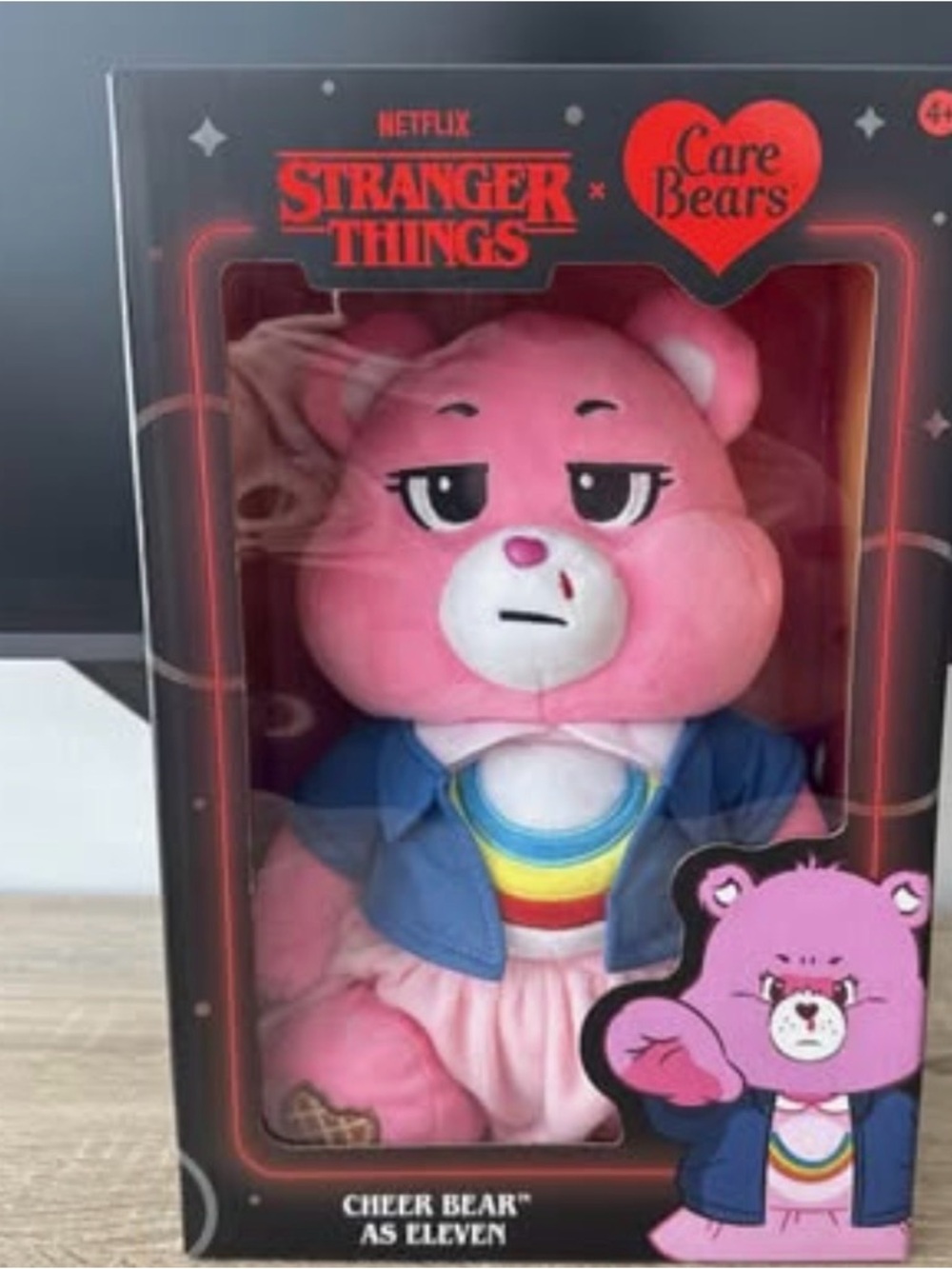 Care Bears Stranger Things Cheer Bear As Eleven 12in Plush